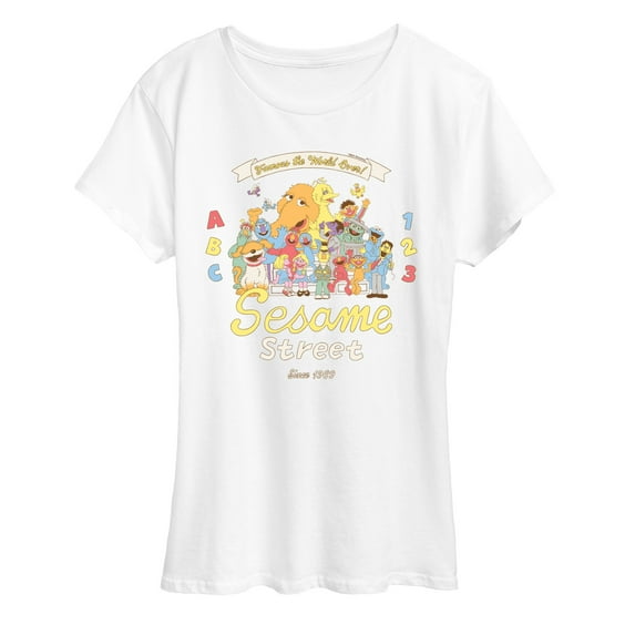 Sesame Street - SS Famous Group - Women's Short Sleeve Graphic T-Shirt