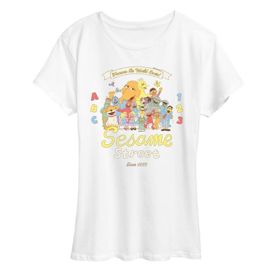Sesame Street - SS Famous Group - Women's Short Sleeve Graphic T-Shirt