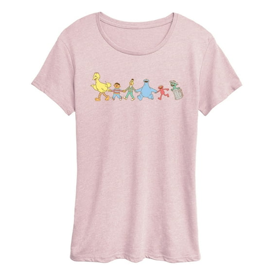 Sesame Street - SS Group Muted - Women's Short Sleeve Graphic T-Shirt