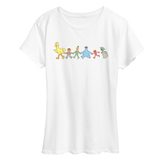 Sesame Street - SS Group Muted - Women's Short Sleeve Graphic T-Shirt