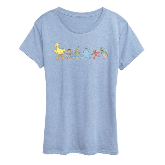 Sesame Street - SS Group Muted - Women's Short Sleeve Graphic T-Shirt