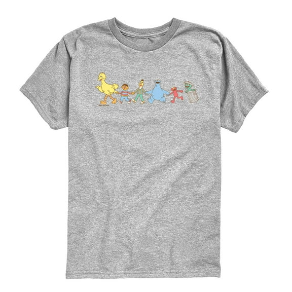 Sesame Street - Group - Youth Boys Short Sleeve Graphic T-Shirt