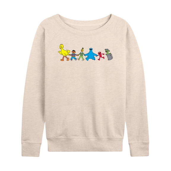 Sesame Street - SS Group - Women's French Terry Long Sleeve Pullover