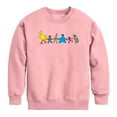 thumbnail image 1 of Sesame Street - Group Horizontal Chest - Youth Boys Crew Fleece Sweatshirt, 1 of 3