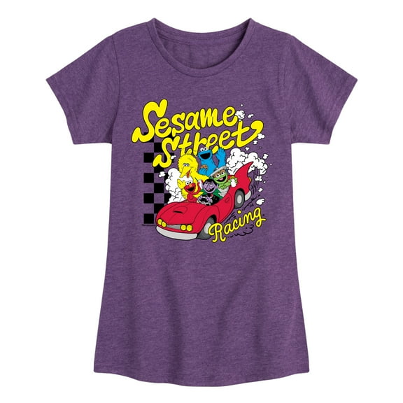 Sesame Street - SS Racing - Youth Girls Short Sleeve T-Shirt