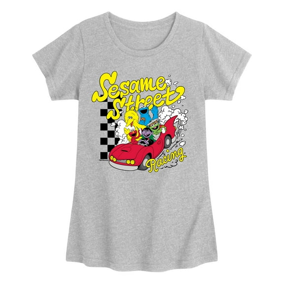 Sesame Street - SS Racing - Youth Girls Short Sleeve T-Shirt
