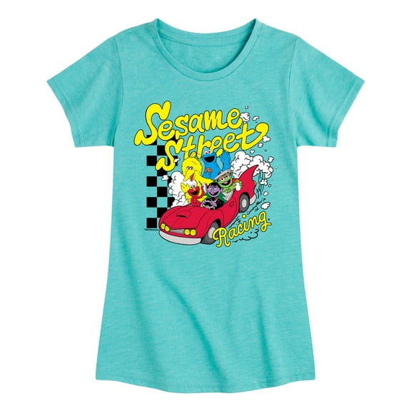 Sesame Street - SS Racing - Youth Girls Short Sleeve T-Shirt