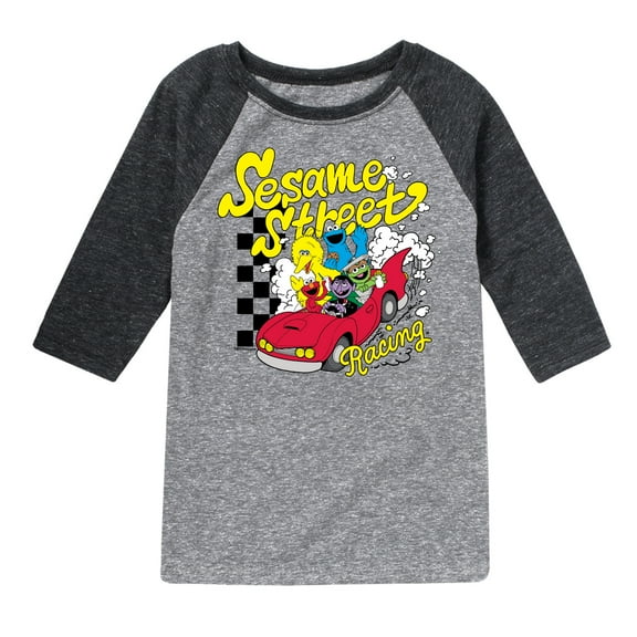 Sesame Street - SS Racing - Youth Raglan T-Shirt