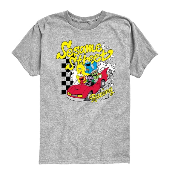 Sesame Street - Racing - Youth Boys Short Sleeve Graphic T-Shirt