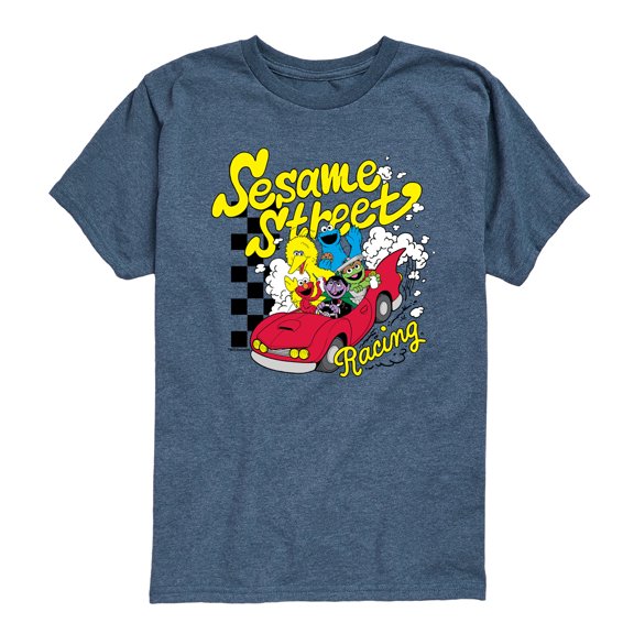 Sesame Street - Racing - Youth Boys Short Sleeve Graphic T-Shirt