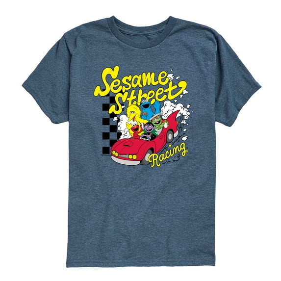 Sesame Street - Racing - Youth Boys Short Sleeve Graphic T-Shirt