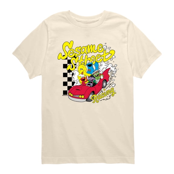 Sesame Street - Racing - Youth Boys Short Sleeve Graphic T-Shirt