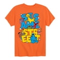 thumbnail image 1 of Sesame Street - Sesame Street Stacked  - Youth Boys Short Sleeve Graphic T-Shirt, 1 of 4