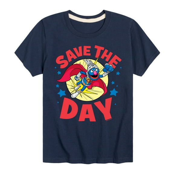 Sesame Street - Save The Day - Toddler and Youth Short Sleeve Graphic T-Shirt