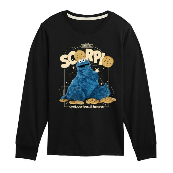 Sesame Street - Scorpio Cookie Monster - Toddler and Youth Long Sleeve T-Shirt