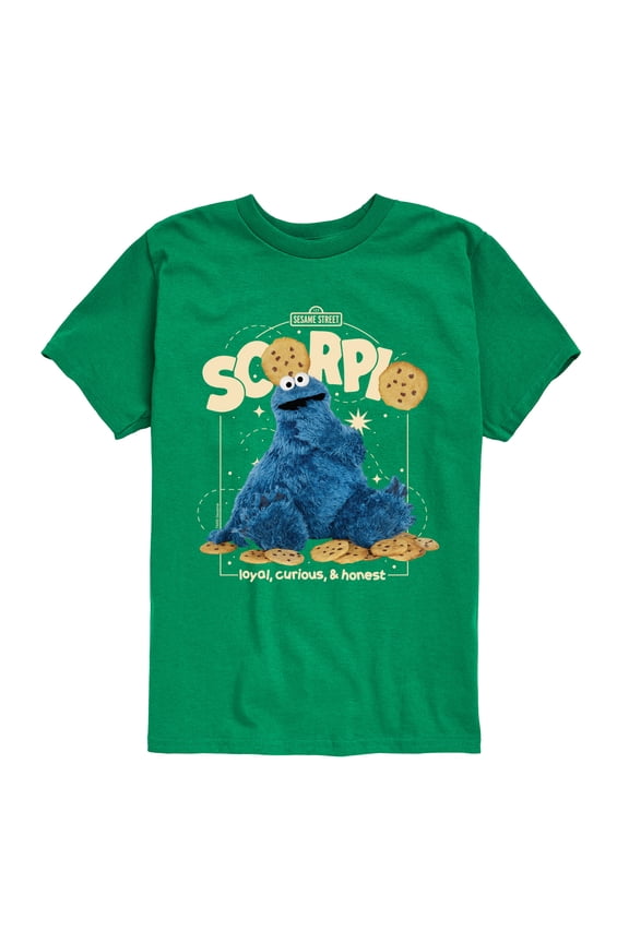 - Scorpio Cookie Monster - Toddler and Youth Short Sleeve Graphic T-Shirt