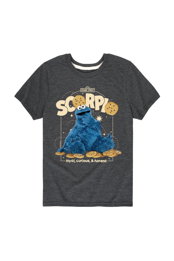 - Scorpio Cookie Monster - Toddler and Youth Short Sleeve Graphic T-Shirt