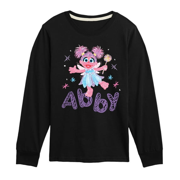 Sesame Street - Scribble Abby Cadabby - Toddler and Youth Long Sleeve T-Shirt