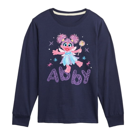 Sesame Street - Scribble Abby Cadabby - Toddler and Youth Long Sleeve T-Shirt