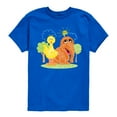 thumbnail image 1 of Sesame Street - Scribble Big Bird Snuffleupagus - Toddler and Youth Short Sleeve Graphic T-Shirt, 1 of 5