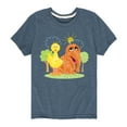 thumbnail image 1 of Sesame Street - Scribble Big Bird Snuffleupagus - Toddler and Youth Short Sleeve Graphic T-Shirt, 1 of 5