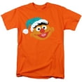 thumbnail image 1 of Sesame Street Scribble Christmas Ernie Unisex Adult T Shirt, Orange, Medium, 1 of 5