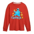 thumbnail image 1 of Sesame Street - Scribble Cookie Monster - Toddler and Youth Long Sleeve T-Shirt, 1 of 4