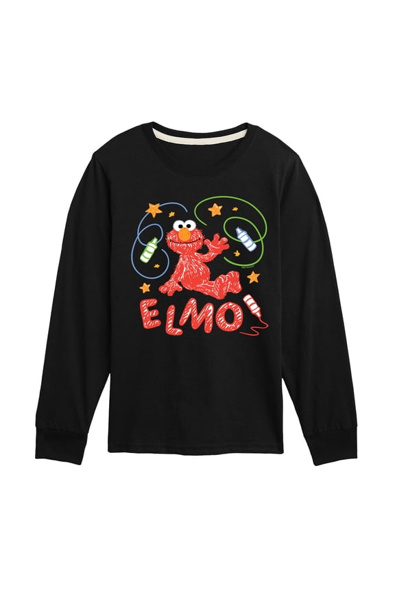 - Scribble Elmo - Toddler and Youth Long Sleeve T-Shirt