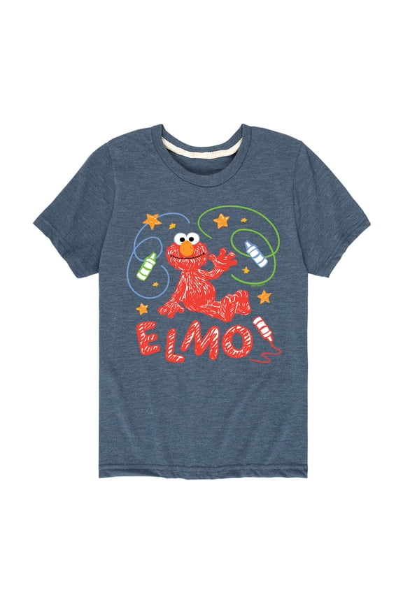 - Scribble Elmo - Toddler and Youth Short Sleeve Graphic T-Shirt