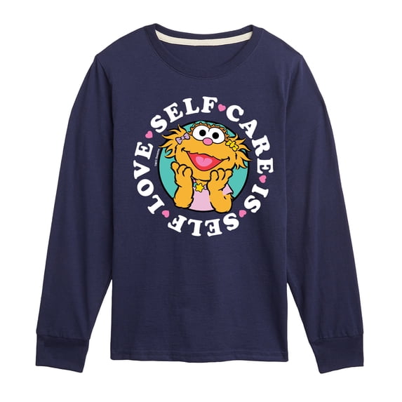 Sesame Street - Self Care Is Self Love - Toddler and Youth Long Sleeve T-Shirt