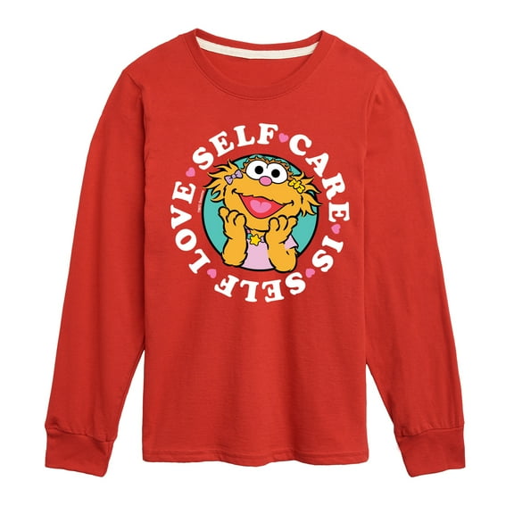 Sesame Street - Self Care Is Self Love - Toddler and Youth Long Sleeve T-Shirt