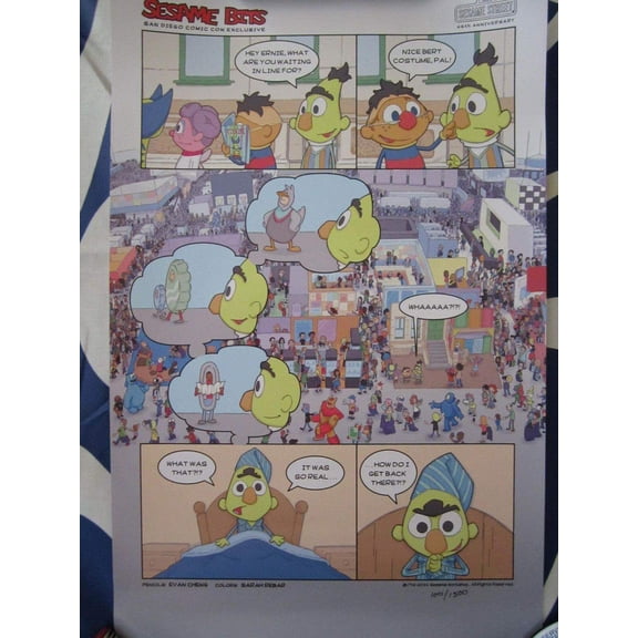 Sesame Street Sesame Bits 2014 Comic-Con 11x17 inch mini poster