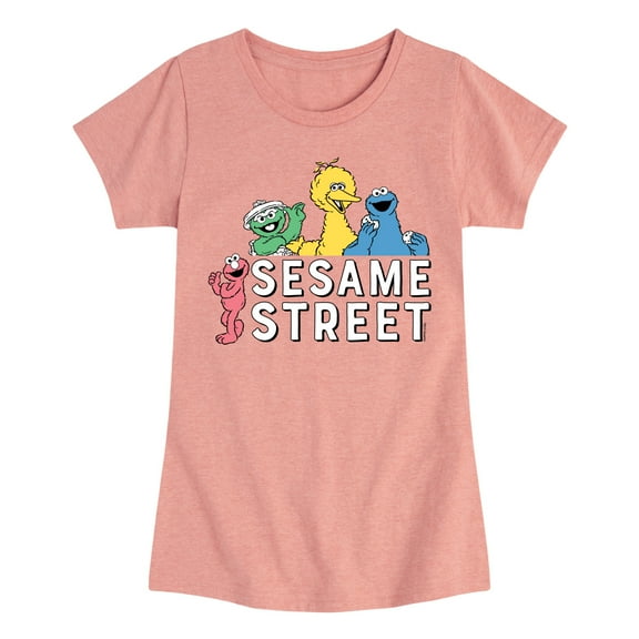 Sesame Street - Sesame Street Group - Toddler Girls Short Sleeve Graphic T-Shirt