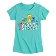 thumbnail image 1 of Sesame Street - Sesame Street Group - Toddler Girls Short Sleeve Graphic T-Shirt, 1 of 4