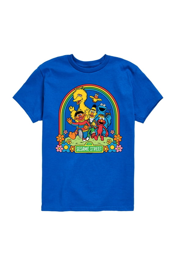 - Sesame Street Rainbow - Toddler and Youth Short Sleeve Graphic T-Shirt