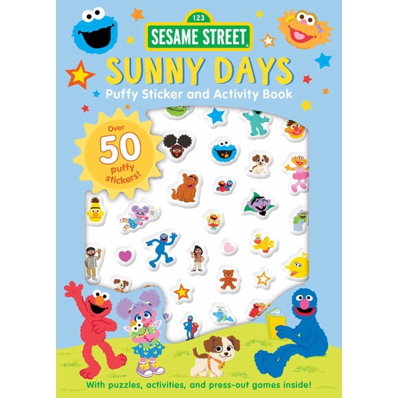 Sesame Street: Sunny Days Puffy Sticker and Activity Book (a Sesame Street Elmo and Friends Sticker Coloring and Activity Book for Kids) (Paperback)