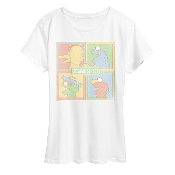 Sesame Street - Sesame Tonal Squares - Women's Short Sleeve Graphic T-Shirt