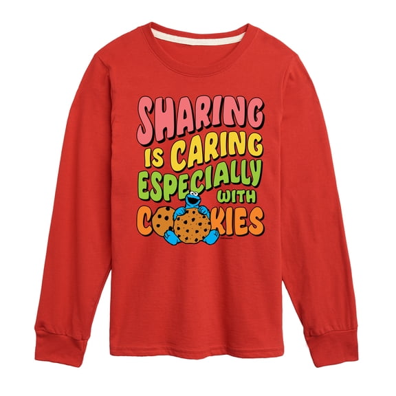 Sesame Street - Sharing Is Caring - Toddler and Youth Long Sleeve T-Shirt