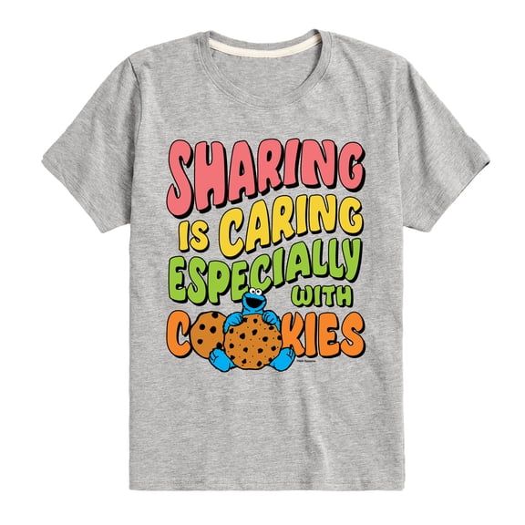Sesame Street - Sharing Is Caring - Toddler and Youth Short Sleeve Graphic T-Shirt