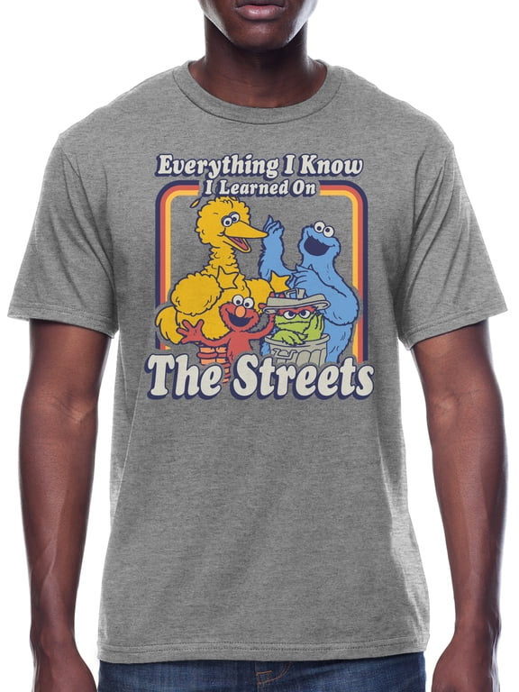 Short Sleeve Men's Graphic Crew Neck Relaxed Fit T-Shirt, up to Size 3XL
