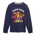 thumbnail image 1 of Sesame Street - Show Your Love - Toddler and Youth Long Sleeve T-Shirt, 1 of 4