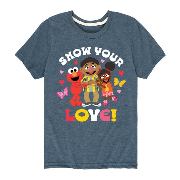 Sesame Street - Show Your Love - Toddler and Youth Short Sleeve Graphic T-Shirt