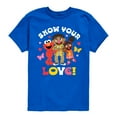 thumbnail image 1 of Sesame Street - Show Your Love - Toddler and Youth Short Sleeve Graphic T-Shirt, 1 of 5