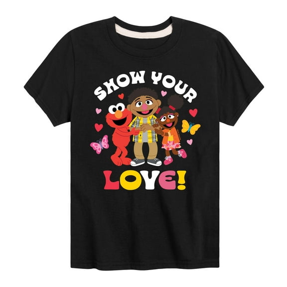 Sesame Street - Show Your Love - Toddler and Youth Short Sleeve Graphic T-Shirt