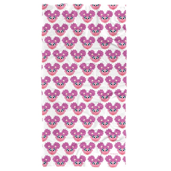 Sesame Street Simple Abby Pattern Officially Licensed Beach Towel 30' X 60'