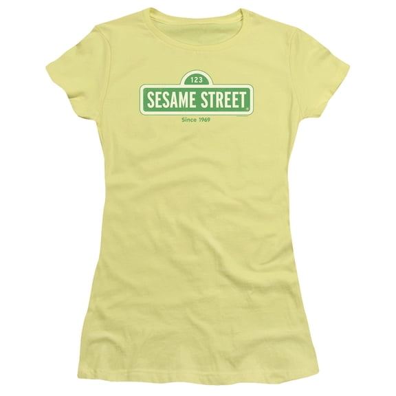 Sesame Street - Since 1969 - Juniors Teen Girls Cap Sleeve Shirt - Small