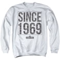 thumbnail image 1 of Sesame Street Since 1969 Pattern Adult Crewneck Sweatshirt White, 1 of 1