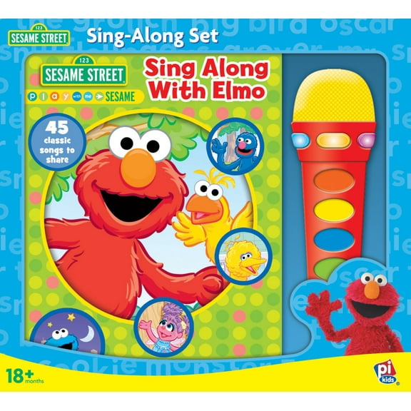 Sesame Street: Sing along with Elmo! Light up Microphone and Songbook Sound Book Set: - (Hardcover)