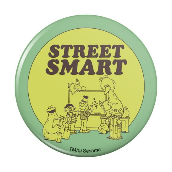 Sesame Street Smart Pinback Button Pin
