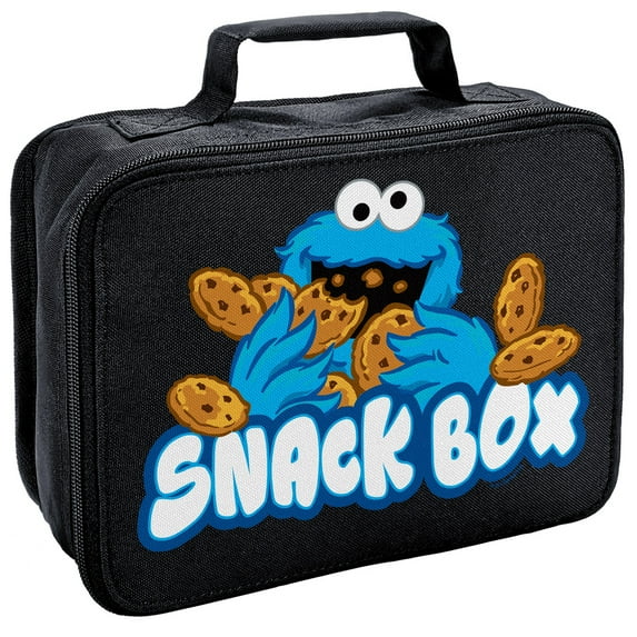 Sesame Street Snack Box Insulated Soft Sided Lunch Box - Reusable Lunch Bag For School Office Work, BPA Free, 10"x8"
